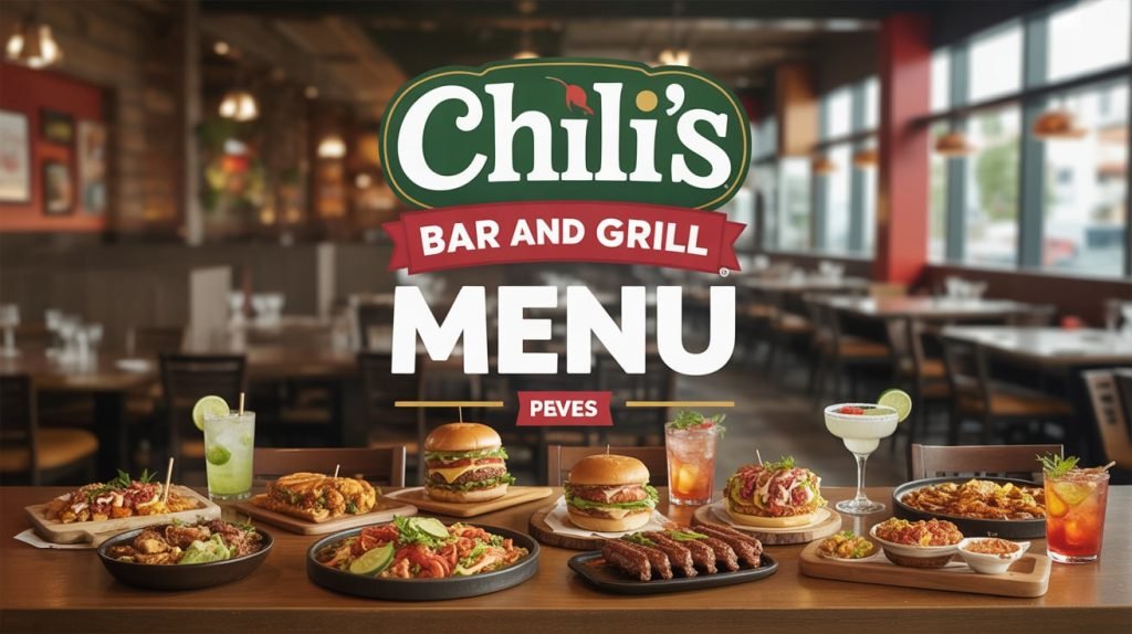Chili's Bar 1 Chili’s Bar and Grill menu with food, drinks, and happy hour specials