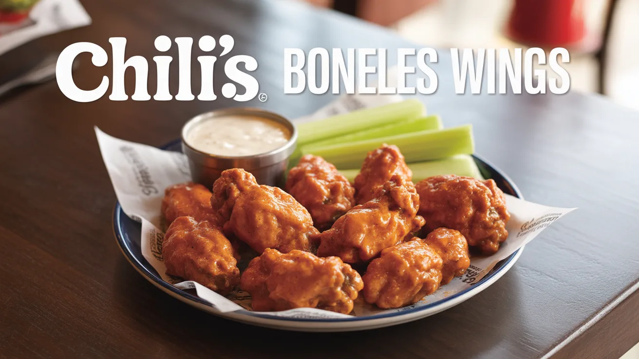 Chili’s Smasher Burger 10 Boneless Wings (starter)