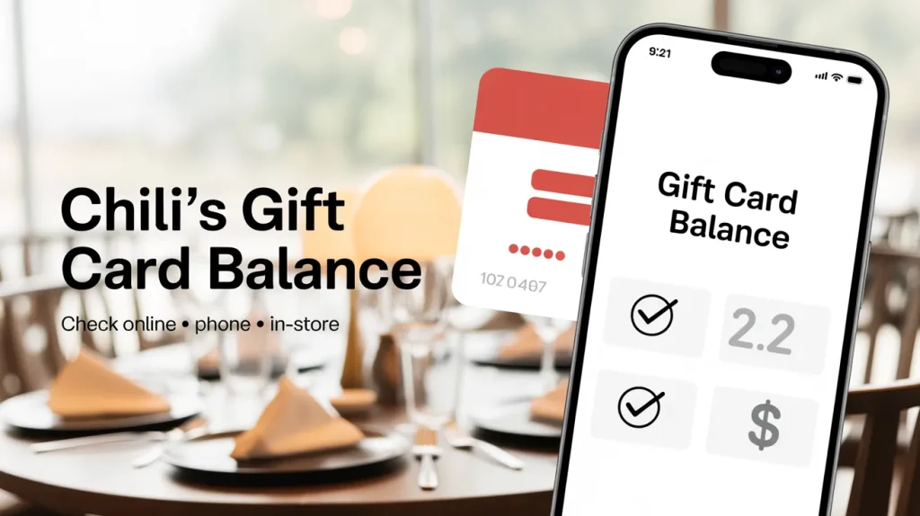 Chili’s Gift Card Balance 1 Chili’s Gift Card Balance
