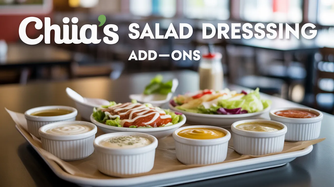 Chili’s Salad 12 dressing adds