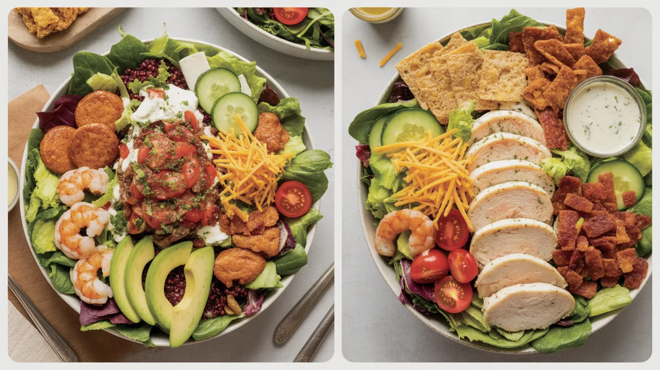 Chili’s Salad 11 salads with toppings