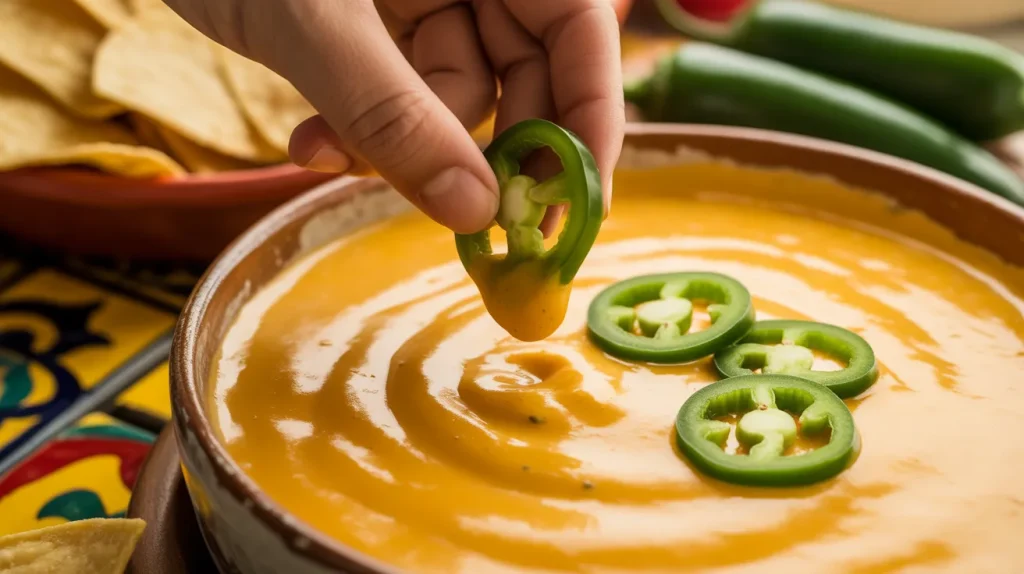 chili's southwestern queso 7 Add additional jalapenos