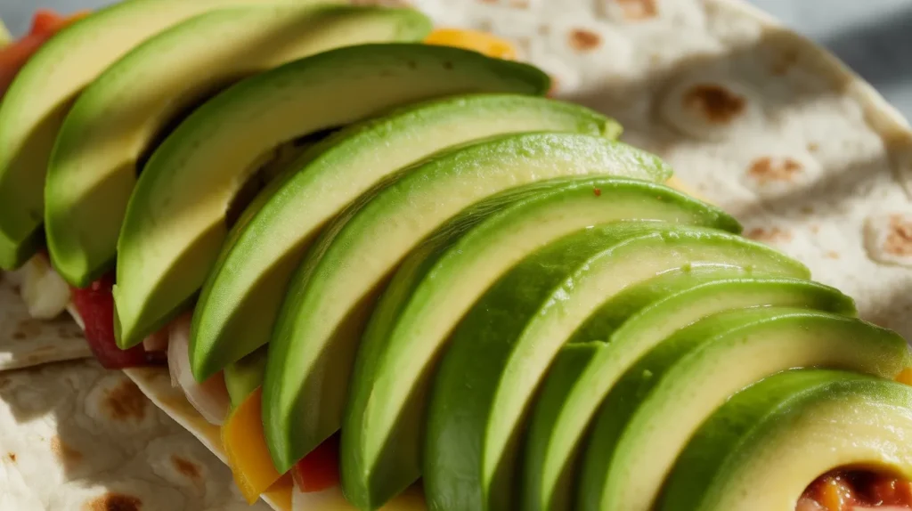 chili's burrito 33 Avocado slices