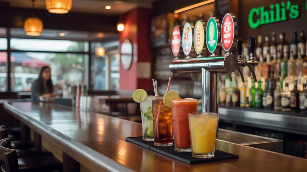 Chili's Polaris 5 Bar area with beverage option