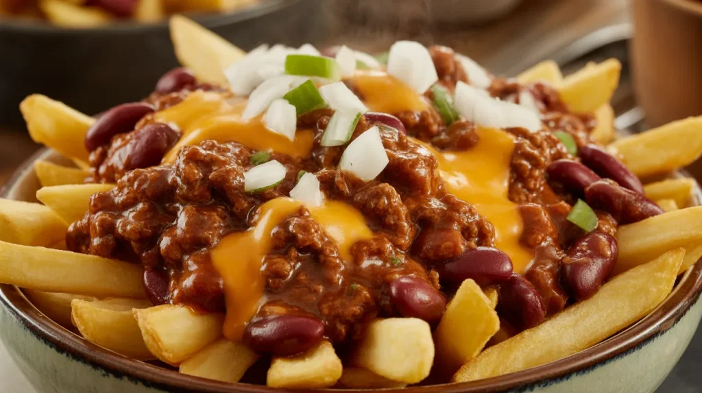 Chili's Cheese Fries 21 Chili topping