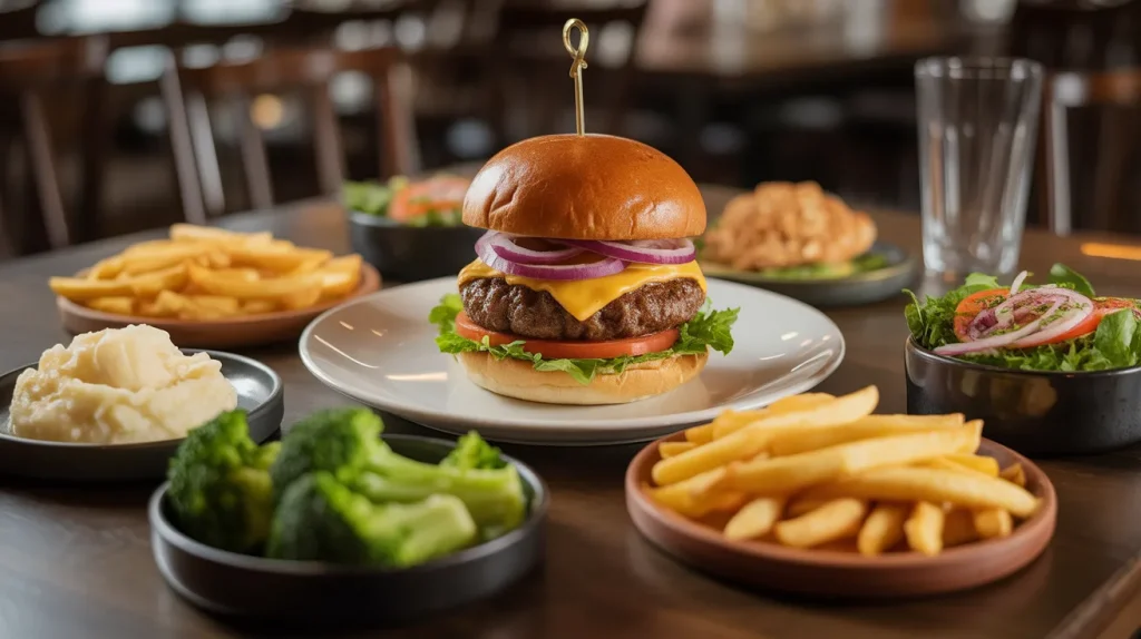 Chili's Mushroom Swiss Burger 2 Choose a Different Side Dish