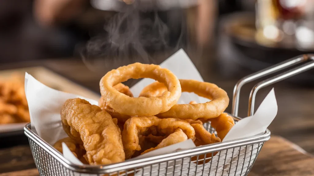 Chili's Onion Rings 4 Freshly fried texture 1