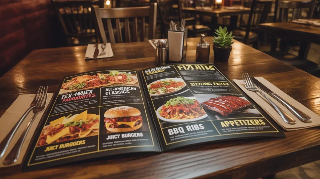 Chilis Opry Mills 5 Large menu with Tex Mex and American food