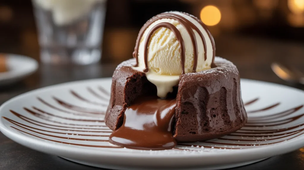 Chilis Gunbarrel 5 Molten chocoloate cake
