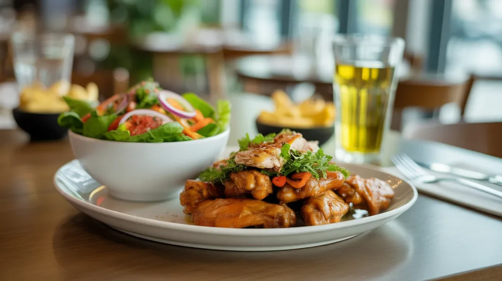 Chili's wings 8 Pair Wings With a Salad Instead of Fries