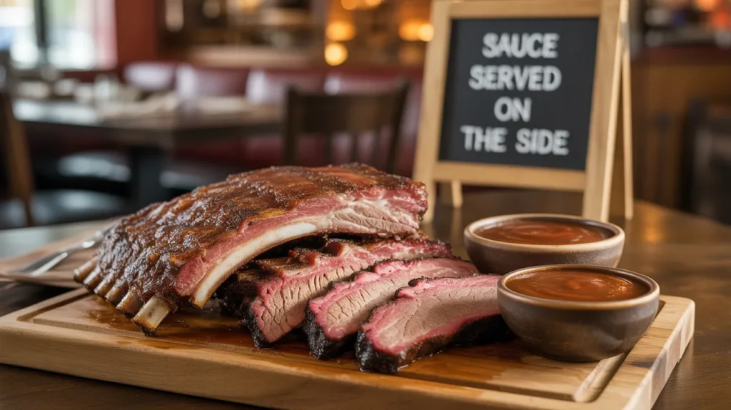 Chili's smokehouse combo 8 Request sauce served on side