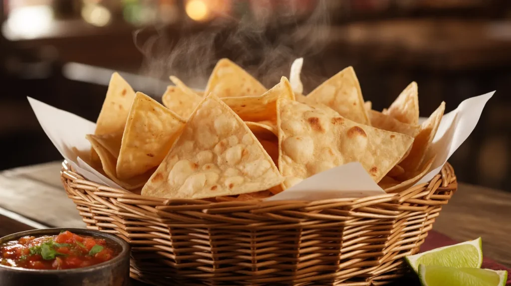 Chili's Tostada Chips 4 Served fresh and warm