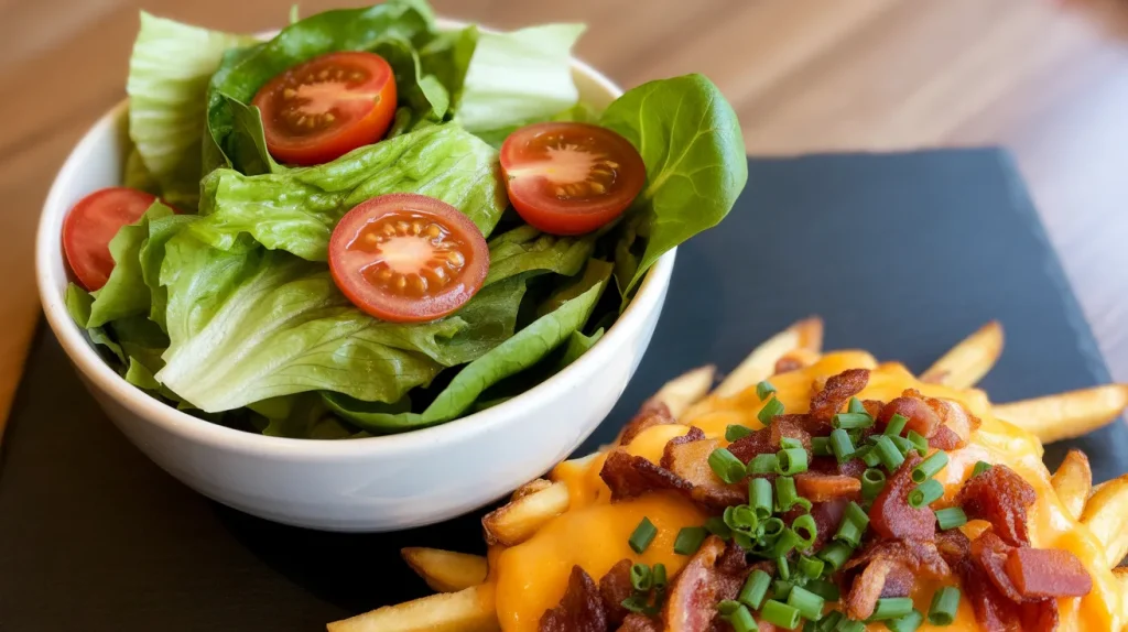 Chili's Cheese Fries 26 Side salad 6