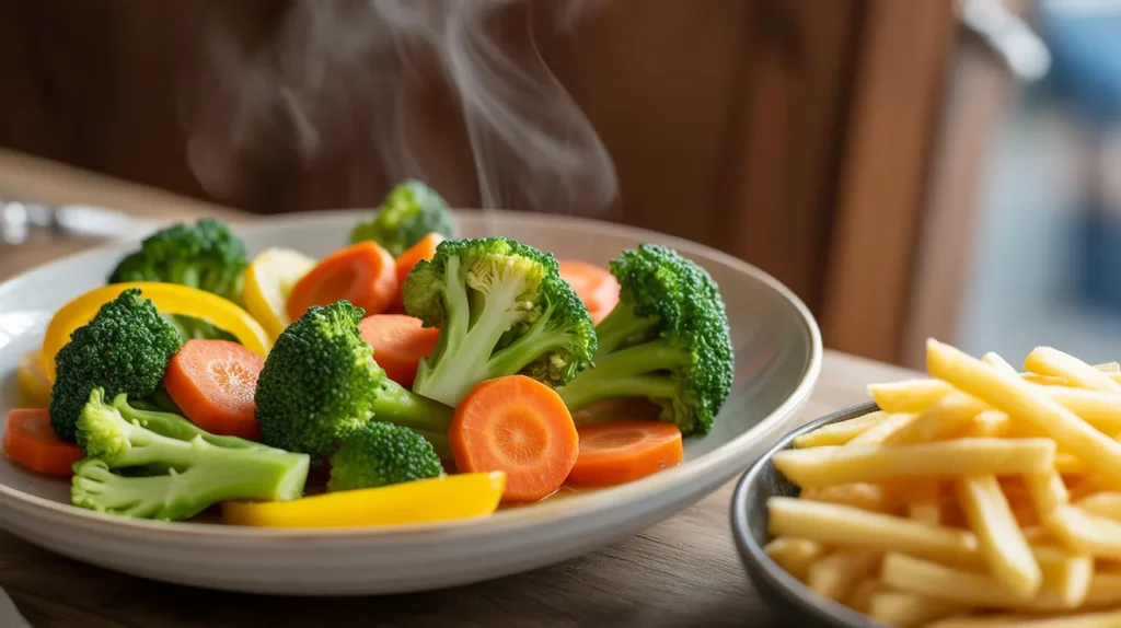 Chili's Cheese Fries 27 Steamed vegetables