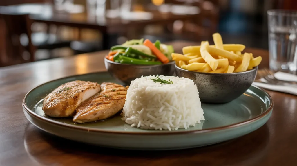 chili's margarita grilled chicken 2 Substitute Rice with Vegetables or Fries