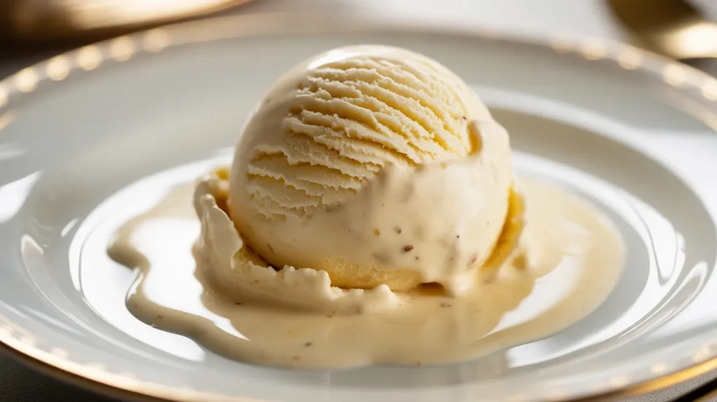 Chili's Brownie Skillet 3 Vanilla ice cream scoop