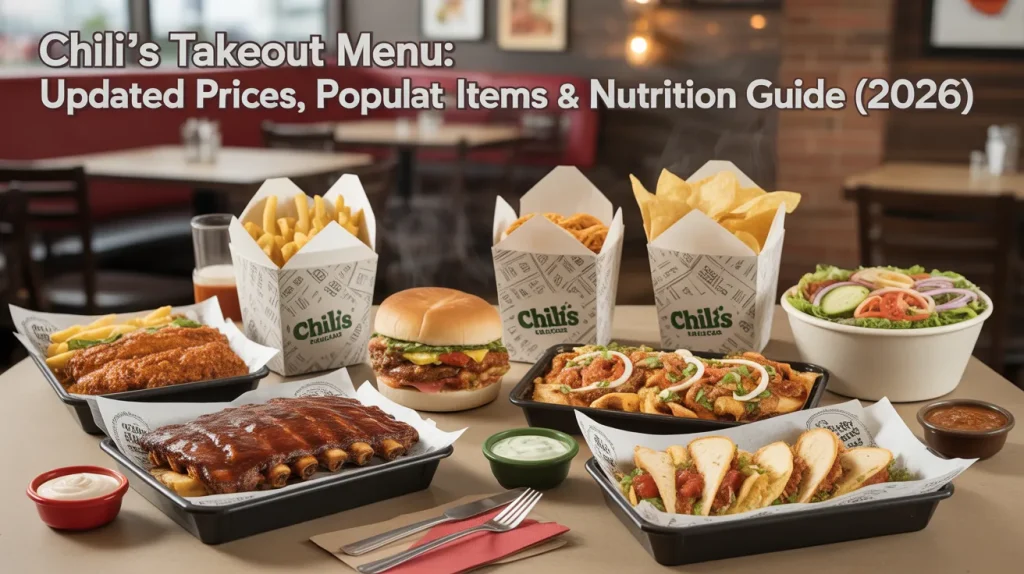 Chili's Takeout Menu 1 Chili's Takeout Menu