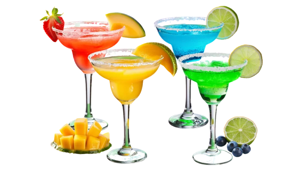 Chili's Bar Menu 4 Flavored Margaritas