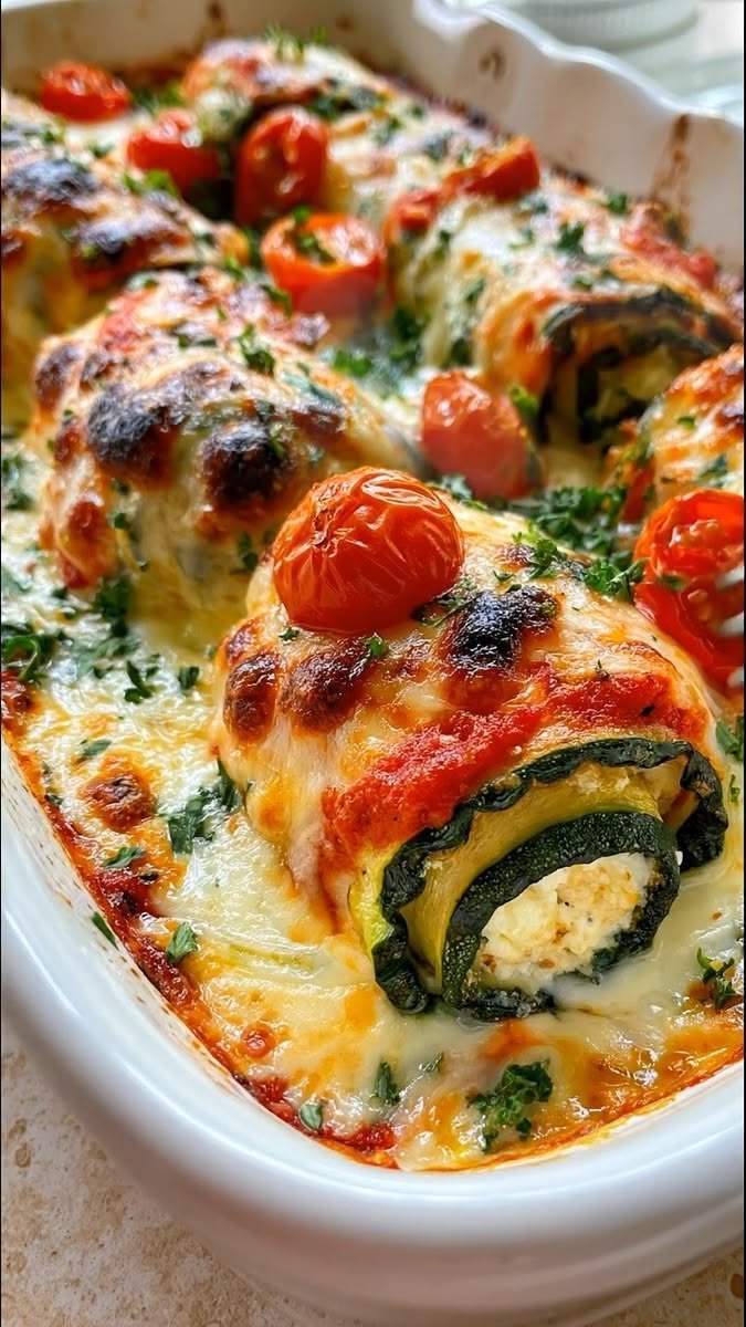 Cheesy Zucchini Rollatini