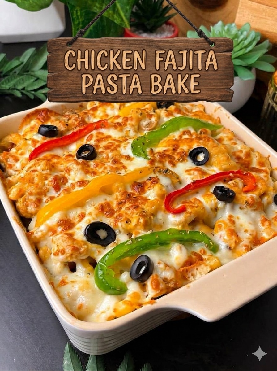 Chicken Fajita Pasta Bake