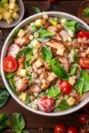 Creamy Zesty Italian Herb Chicken Pasta Salad
