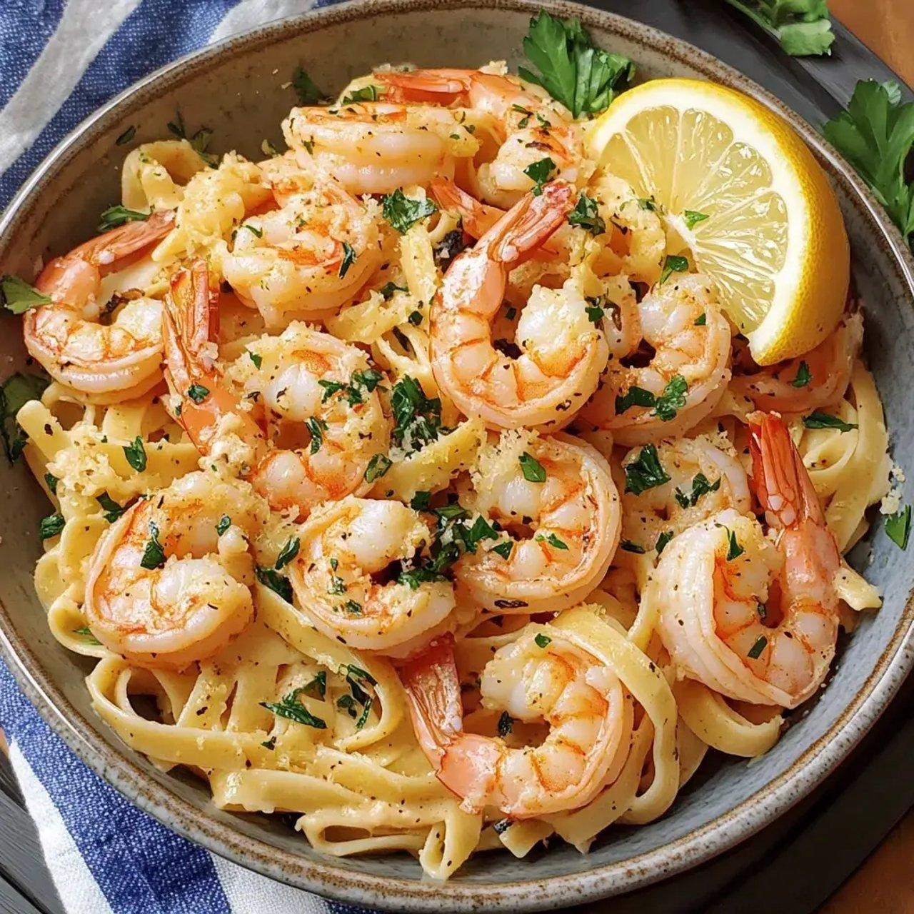 Garlic Butter Shrimp Pasta