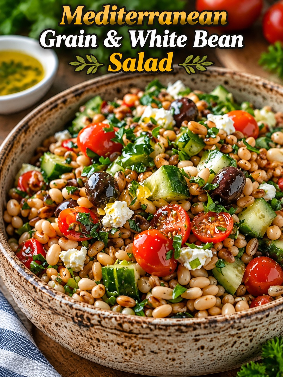 Mediterranean Grain White Bean Salad