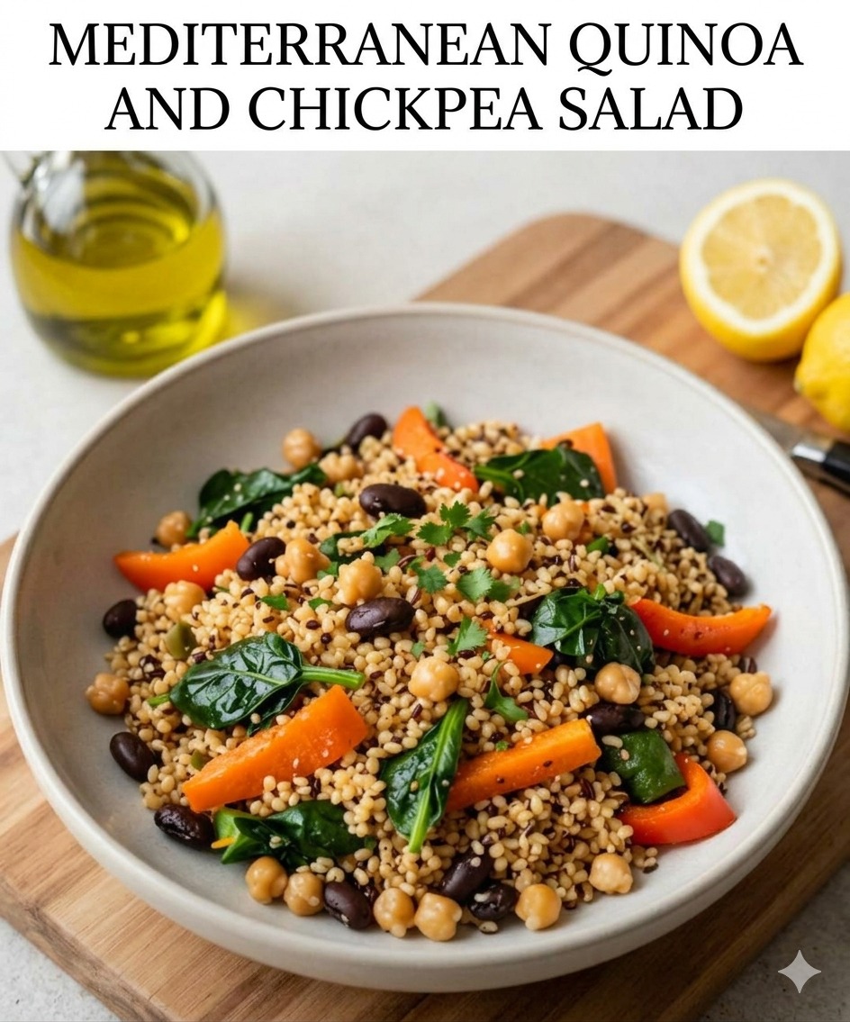 Mediterranean Quinoa and Chickpea Salad