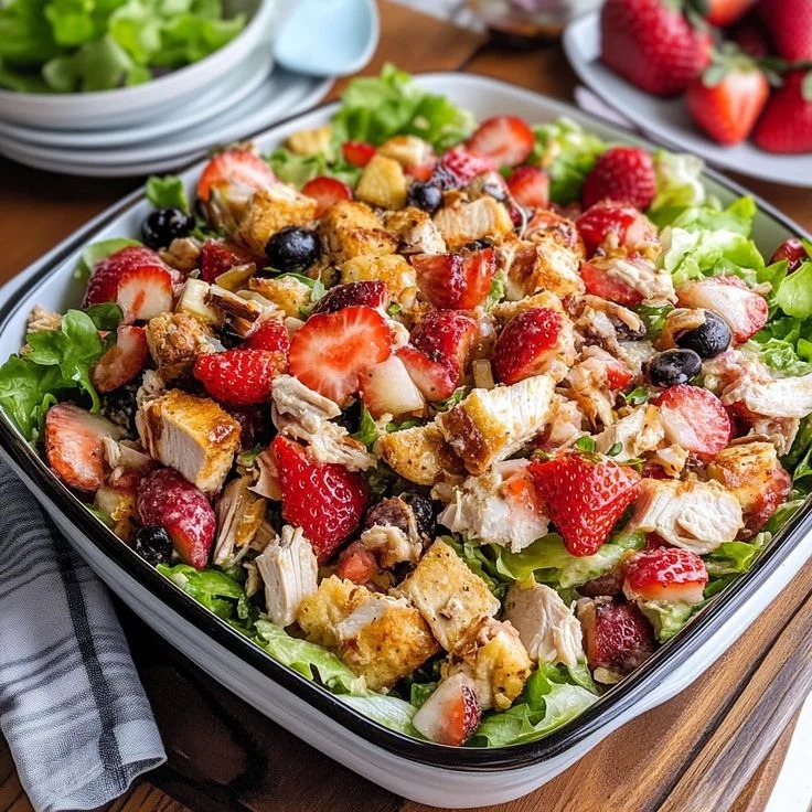 Mediterranean simple mix veggies and fruits salad