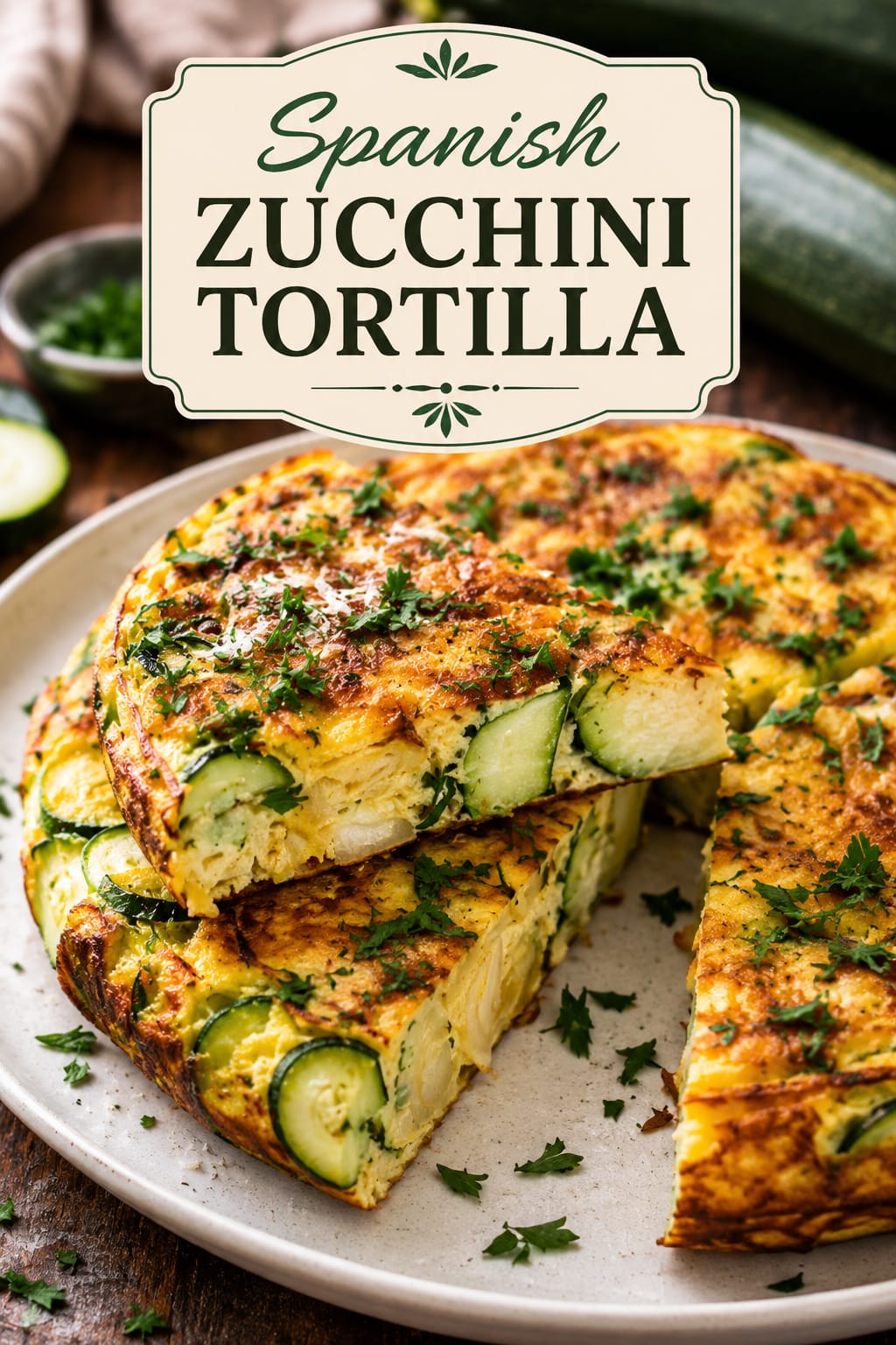 Spinach Zucchini Tortilla