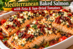 Mediterranean Baked Salmon with Feta and Sun-Dried Tomatoes