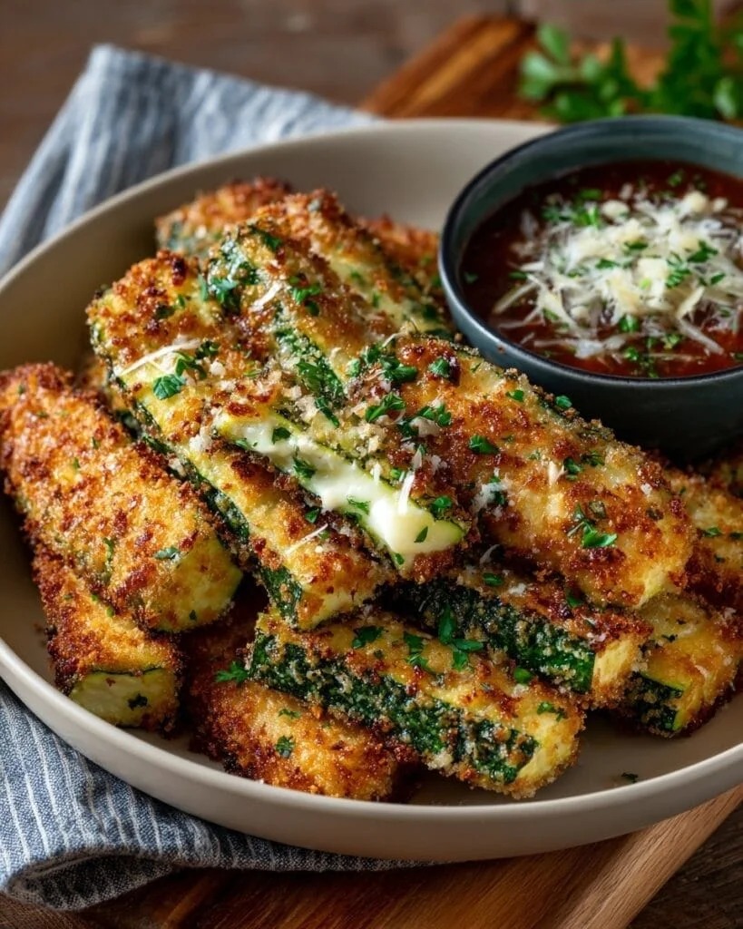 10 Mediterranean Cheesy Zucchini Sticks