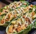 14 Mediterranean Honey Lime Chicken Avocado Salad Boats