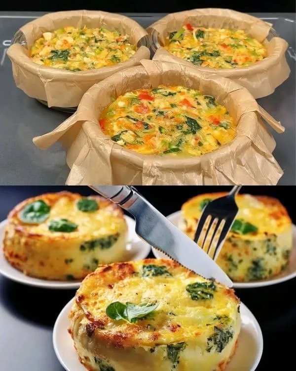 2 Baked Vegetable Quiche