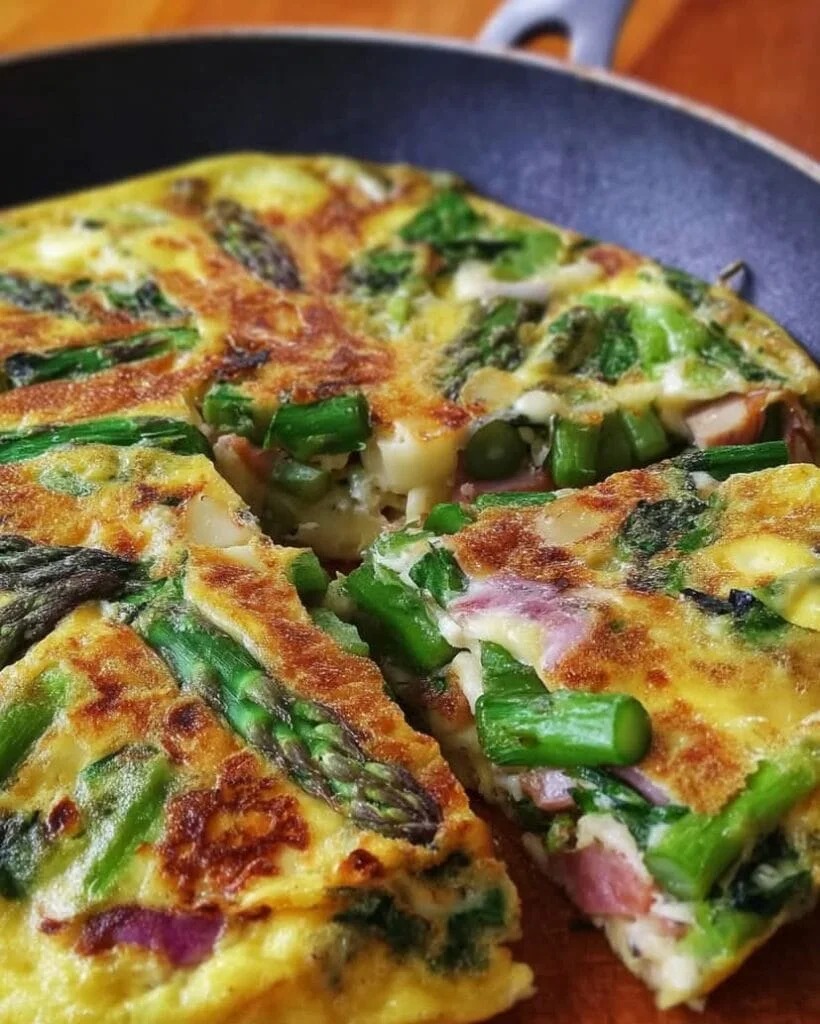 20 Flipped Frittata with Asparagus
