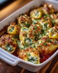 3 Spinach and Feta Stuffed Shells with Lemon