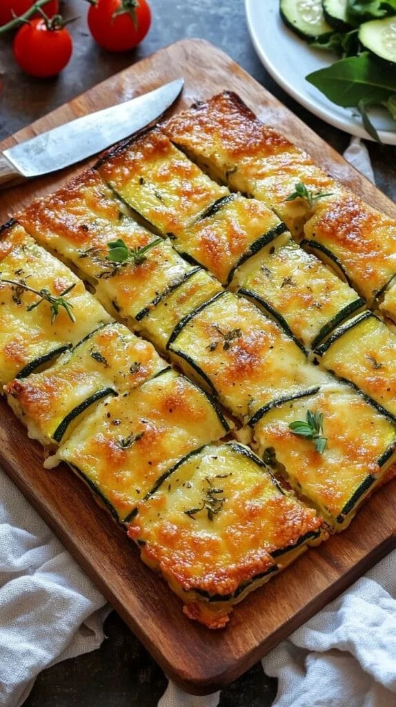 4 Baked Zucchini Egg Slice with Cheese