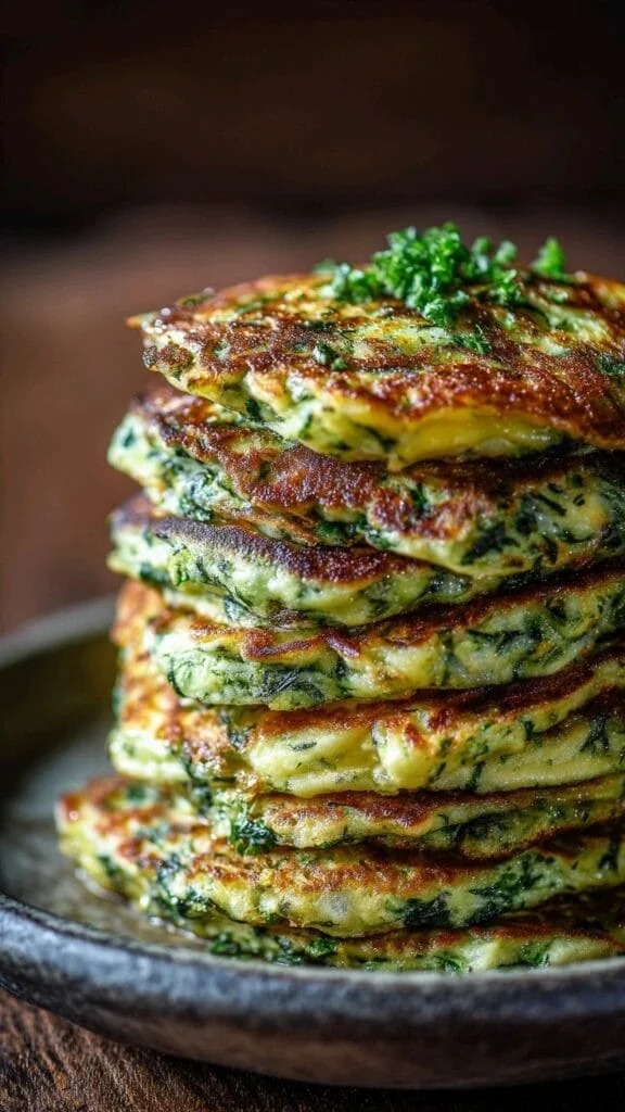 5 Savory spinach avocado oats and feta pancakes