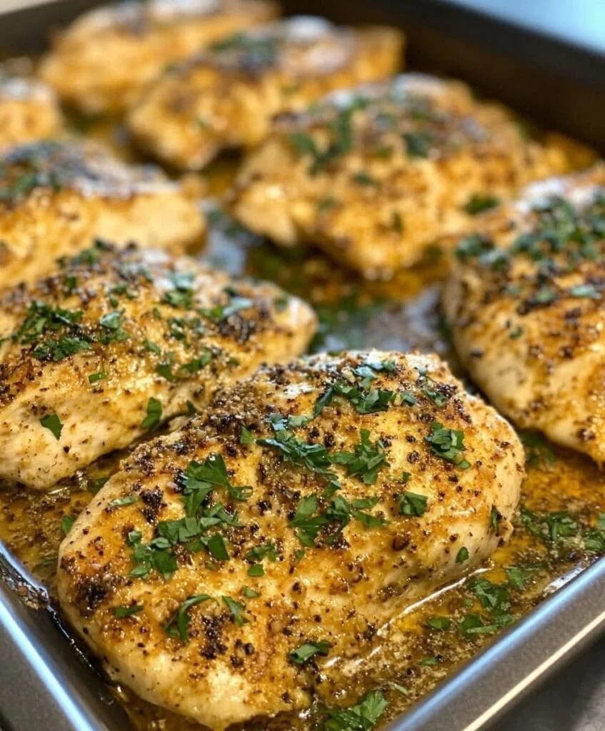 7 Baked Chicken Caesar with Parmesan Glaze