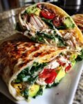 9 Yummy Green Vegetables and Chicken Wraps Mediterranean Style