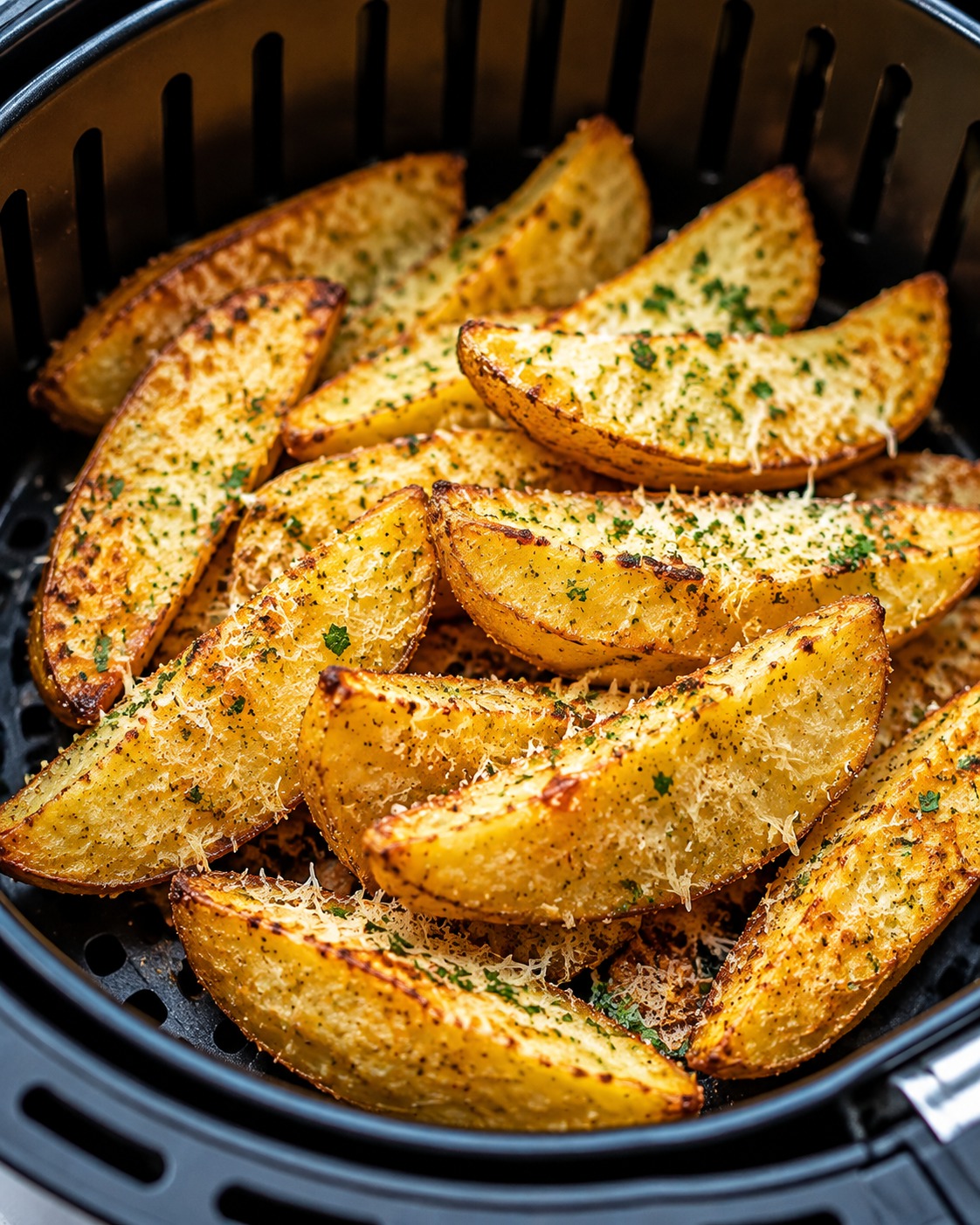 Air Fryer Parmesan Potato Wedges
