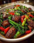Caramelized Honey Ginger Sirloin Stir Fry with Vibrant Greens