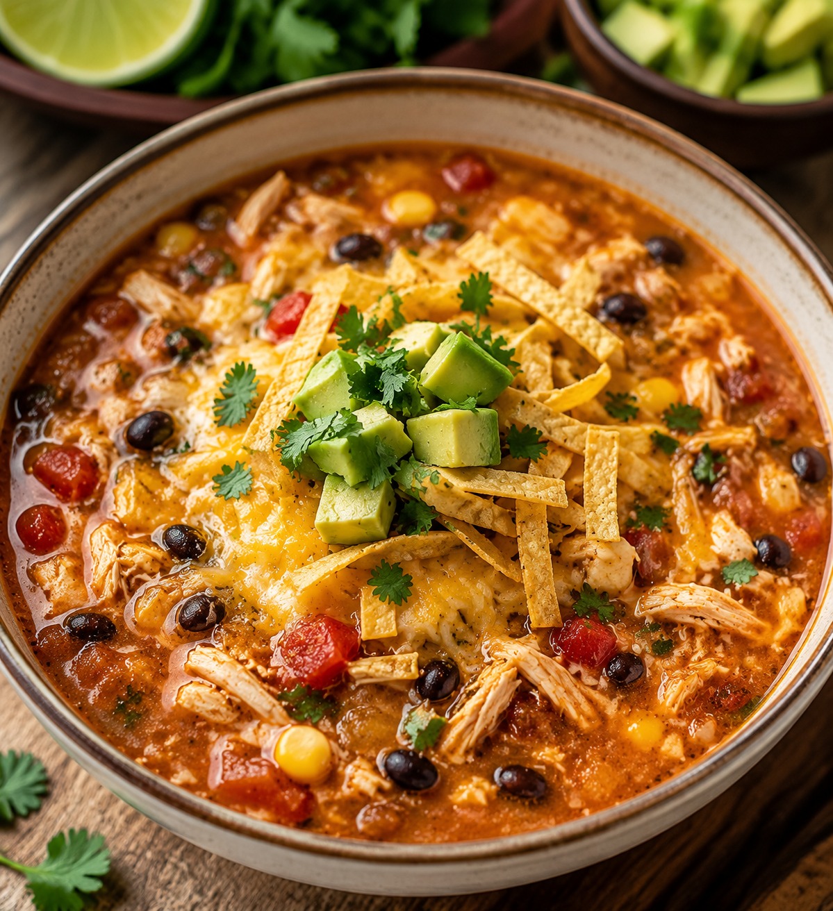 Chicken Enchilada Protein Soup
