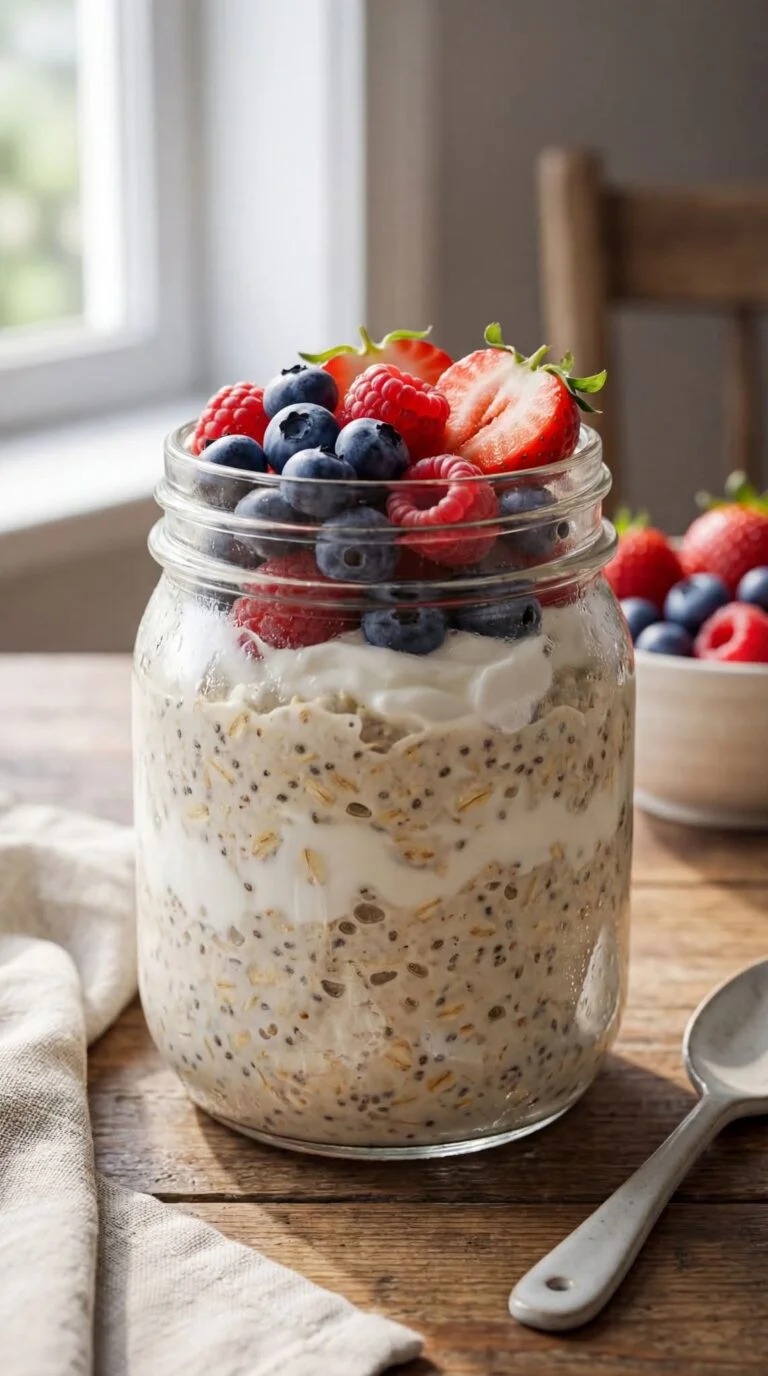 Easy High protein Overnight Oats