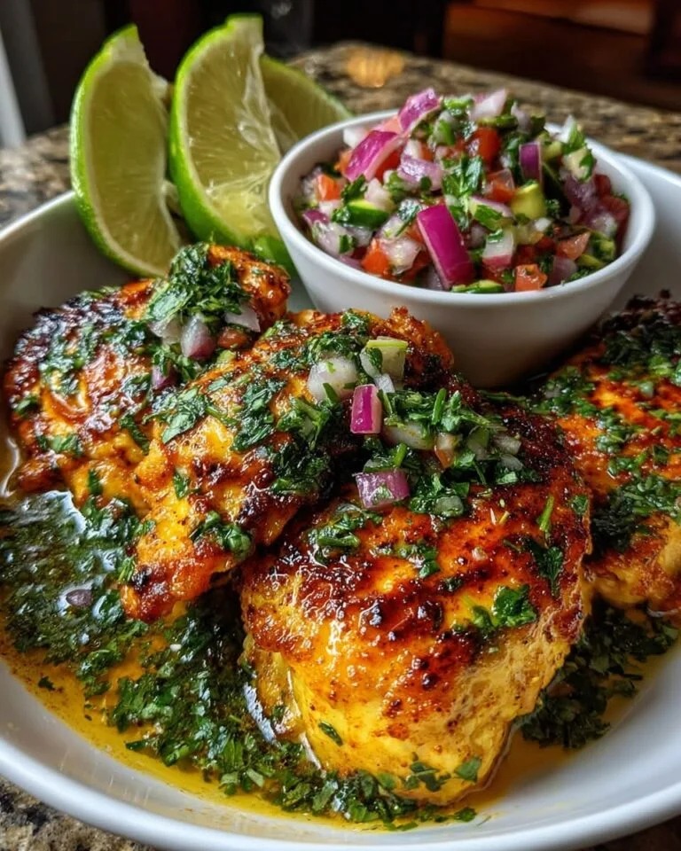 Fiesta Lime Chicken with Cilantro Lime Salsa