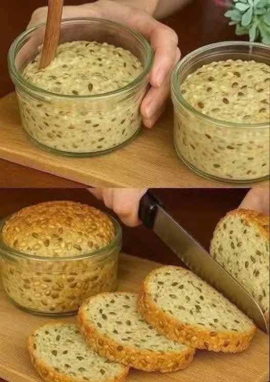 Healthy Bread in a Jar No Flour No Yeast No Sugar