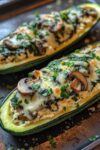 Mediterranean 5 min easy stuffed zucchini boats