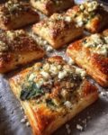 Mediterranean Eggplant Spinach Feta Mini Pies