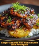 Mediterranean Ginger Sesame Huli Huli Chicken with Pineapple