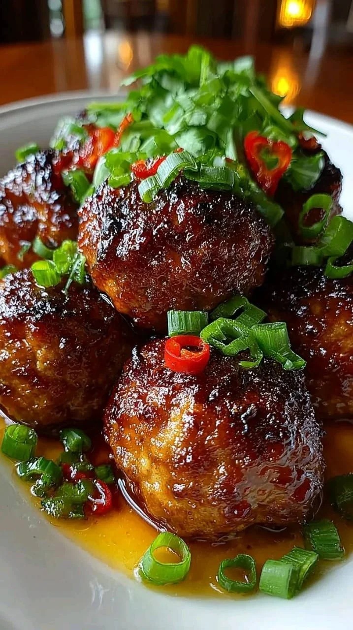 Mediterranean Sweet and Spicy Honey Garlic Meatballs